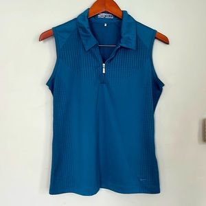 Women’s Nike Dry Fit Sleeveless Golf Shirt with Zipper